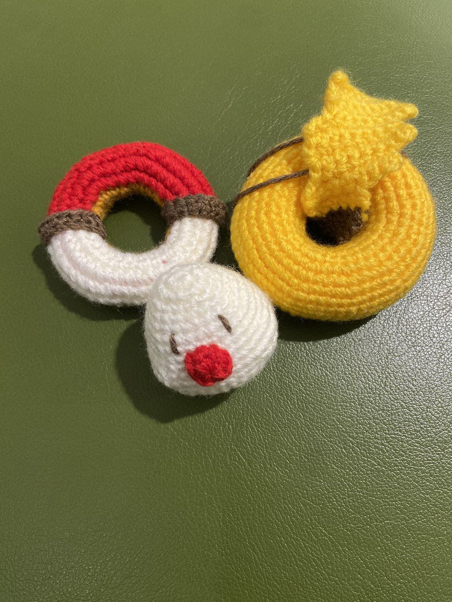 『あ！やせいの
ミスドポケモンドーナツが　とびたしてきた！　▼』

#ミスド
#ポケモン
#ハンドメイド
#手芸