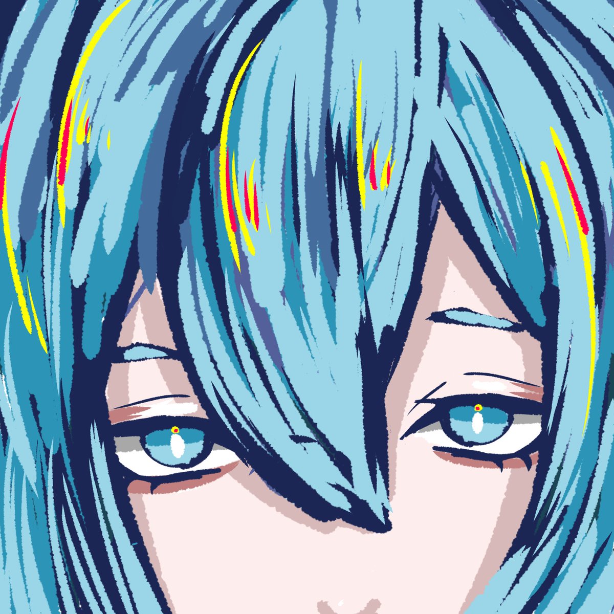 ミクぽい何か
#イラスト 　#イラスト好きと繋がりたい