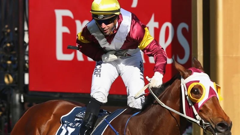 One of my favourite racing moments captured on camera was Brenton Avdulla’s 100-1 Oaks win on Lasqueti Spirit back in 2016.

Copped the $1,000 fine, but what a moment.

#Oaks #Flemington