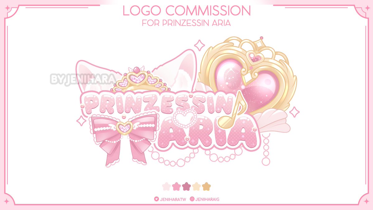 Logo i did for <a href="/PrinzessinAria/">Prinzessin Aria 👑✨GERVtuber</a> ! tysm for trusting in my work!
#Vtuber #Vgencomm #vgenopen