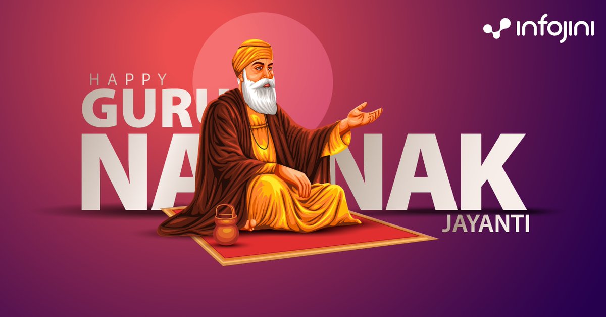 🌼 Wishing everyone a peaceful Guru Nanak Jayanti.

On this day, we celebrate the timeless values of kindness, equality, and humility, principles that continue to inspire unity across cultures and communities.

#GuruNanakJayanti #Peace #CulturalDiversity #InfojiniCelebrations