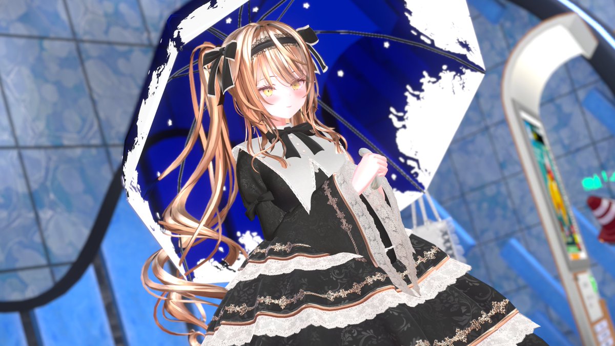 おかようさんです～
メタフェスにいったときのものですが！
#ルゼブル3D #VRChat #thrlooking_glass