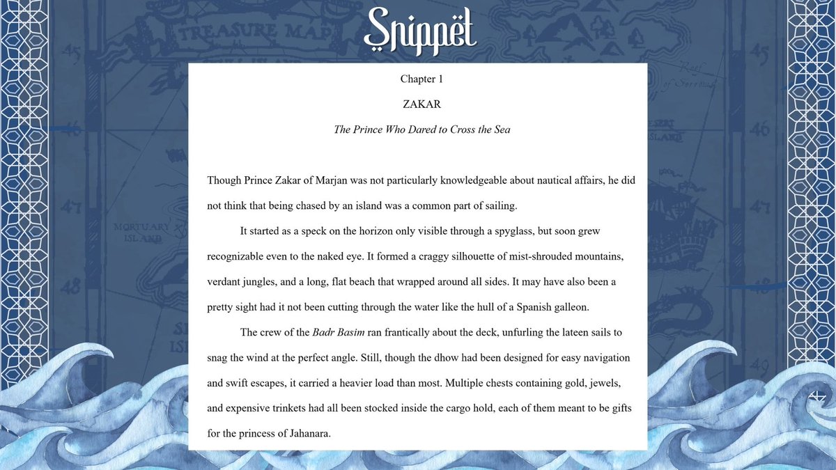 AyishahHasni's tweet image. ONE THOUSAND AND ONE VOYAGES is a YA retelling of the Arabian Nights tale of Sinbad the Sailor #questpit #Q #YA #HF

🏴‍☠️pirate x princess
☀️sunshine x darkness
🕌muslim MC&apos;s
🌙beasts from islamic folklore
🌊seafaring adventure
🌏17th-century indian ocean
✨2 big 5 editor interests
