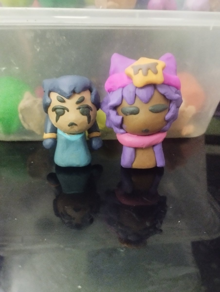 Day 83:
clay sandy with his friend the weird cat lover✨✨ (who is made of clay too...)
#SandyDaily #BrawlStars #brawlstarsfinx #brawlstarssandy