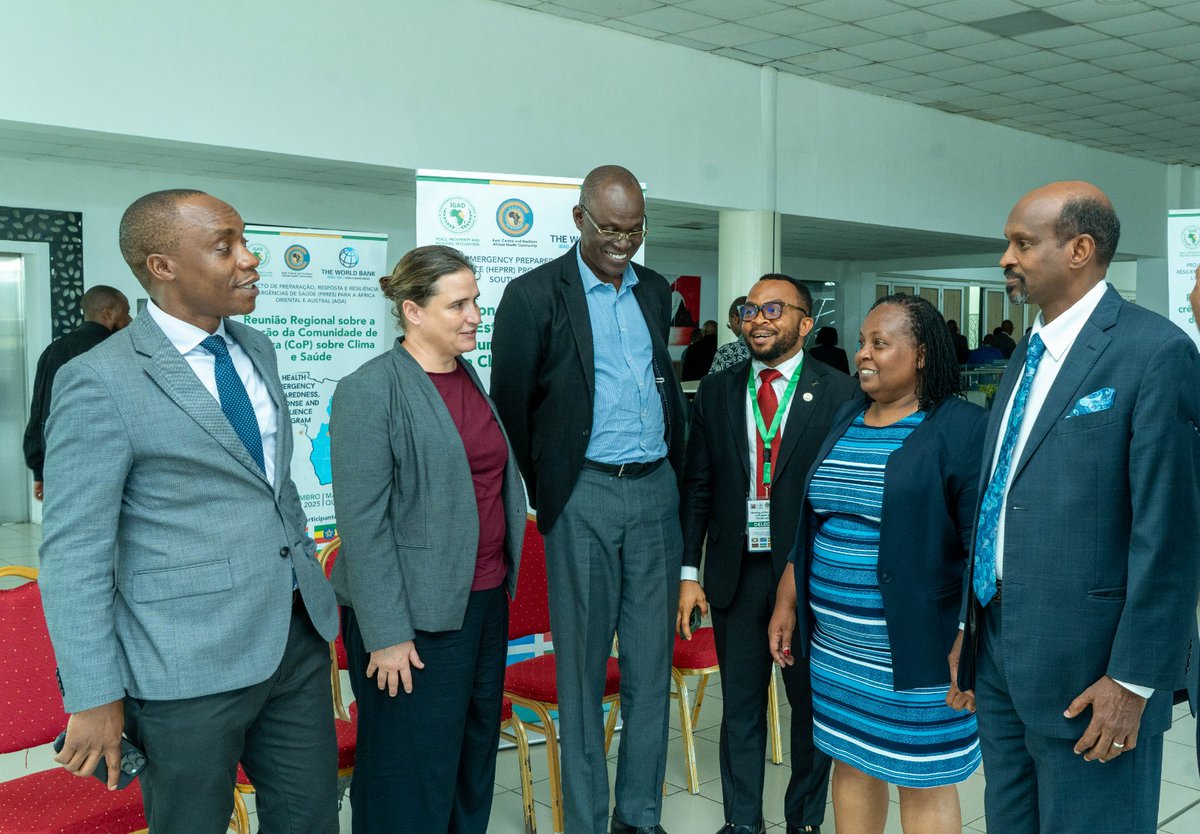 meigague's tweet photo. Honored to represent H.E @DrWorkneh the ES at the launch of the #HEPRRP Community of Practice on Climate &amp; Health. IGAD is working with ECSA-HC/partnership w/WB excellent model of collaboration Climate shocks are now a public health emergency and threat multiplier. @IGADHealthS https://t.co/aH9lfEf8q2