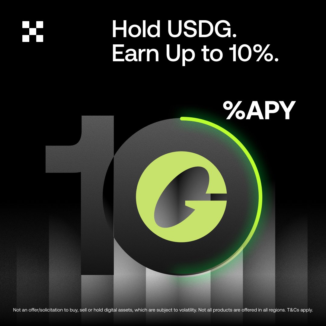 okx's tweet photo. Hold USDG → Deposit $10k to earn up to $1k on OKX Pay.

No lockups, no drama. Regulated, fully backed. Rewards daily, paid weekly. Zero-fee swaps to USDG on X Layer. 

Make your money work overtime. https://t.co/WhSyEaOBjD