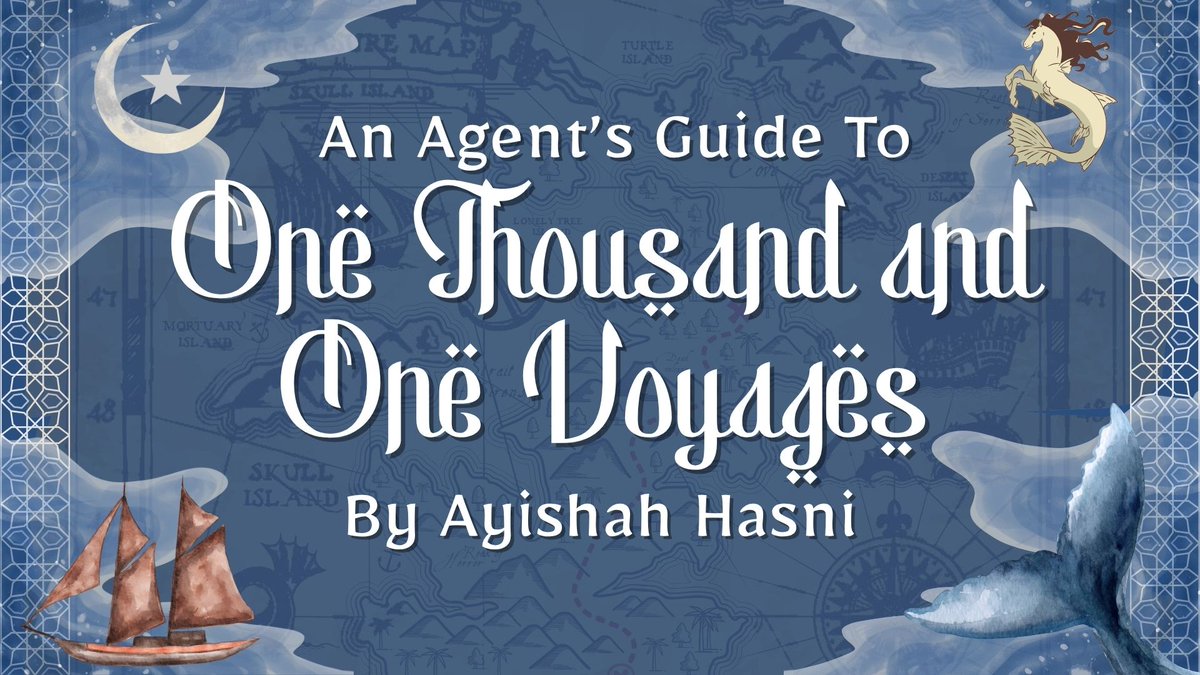 AyishahHasni's tweet image. ONE THOUSAND AND ONE VOYAGES is a YA retelling of the Arabian Nights tale of Sinbad the Sailor #questpit #Q #YA #HF

🏴‍☠️pirate x princess
☀️sunshine x darkness
🕌muslim MC&apos;s
🌙beasts from islamic folklore
🌊seafaring adventure
🌏17th-century indian ocean
✨2 big 5 editor interests