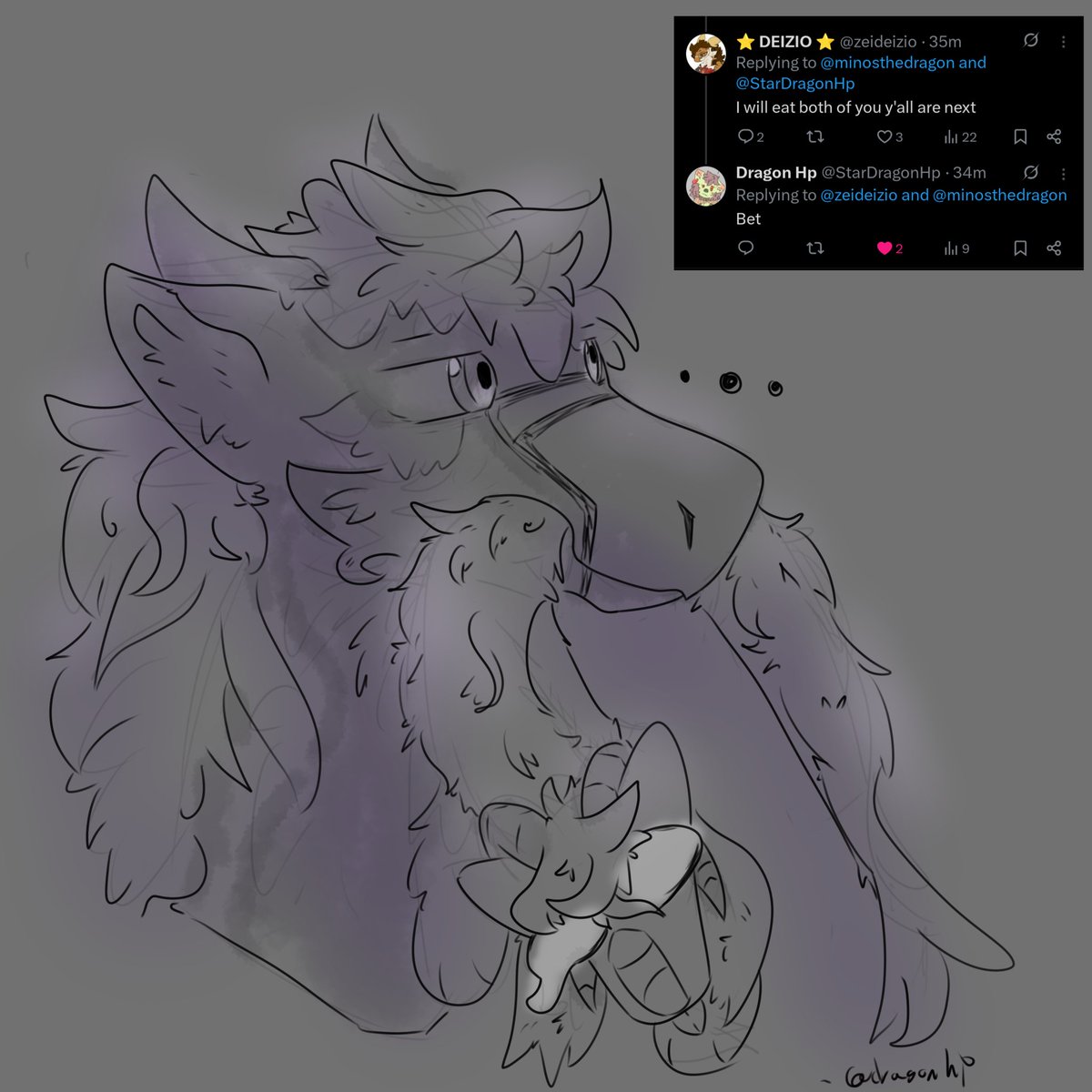 StarDragonHp's tweet image. You ain&apos;t got the gut- @zeideizio