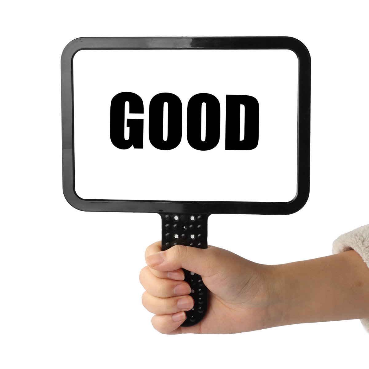 📢 Mini Whiteboard Hand Sign – A5, Double-Sided, Black ABS Frame Smooth ...
