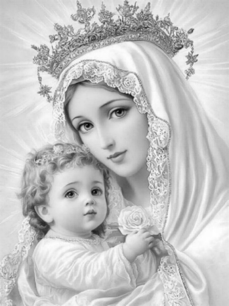 Hail Mary, Full of Grace, The Lord is with thee. Blessed art thou amongst all women, &amp; blessed is the fruit of thy womb, Jesus. Holy Mary, Mother of God, pray for us sinners now, and at the hour of our death. Amen.🙏🏾

Have a lovely day😊