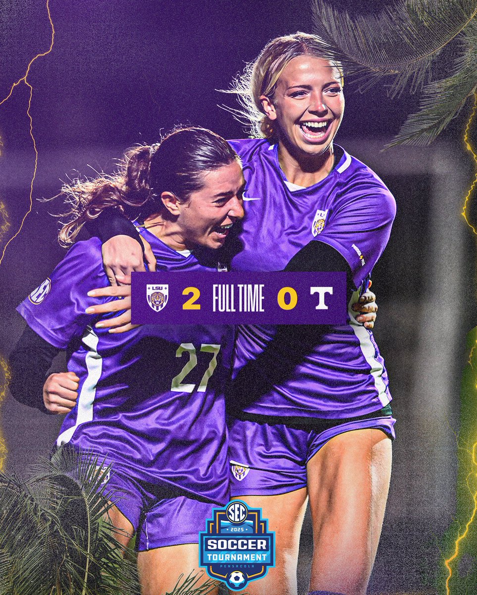 NINE. STRAIGHT. UNBEATEN. 😤

LSU takes down Tennessee to advance to the SEC Tournament semifinals on Thursday!

#GeauxTigers | #StrikeGold