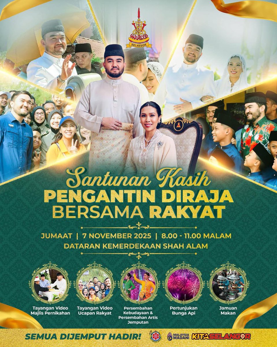 Jom datang ke 𝑴𝒂𝒋𝒍𝒊𝒔 𝑺𝒂𝒏𝒕𝒖𝒏𝒂𝒏 𝑲𝒂𝒔𝒊𝒉 𝑷𝒆𝒏𝒈𝒂𝒏𝒕𝒊𝒏 𝑫𝒊𝒓𝒂𝒋𝒂 𝒃𝒆𝒓𝒔𝒂𝒎𝒂 𝑹𝒂𝒌𝒚𝒂𝒕.

🗓️ 𝟕 𝐍𝐨𝐯𝐞𝐦𝐛𝐞𝐫 𝟐𝟎𝟐𝟓 (𝐉𝐮𝐦𝐚𝐚𝐭)
⏰ 𝟖.𝟎𝟎 - 𝟏𝟏.𝟎𝟎 𝐌𝐚𝐥𝐚𝐦
⁣📍 𝐃𝐚𝐭𝐚𝐫𝐚𝐧 𝐊𝐞𝐦𝐞𝐫𝐝𝐞𝐤𝐚𝐚𝐧 𝐒𝐡𝐚𝐡 𝐀𝐥𝐚𝐦