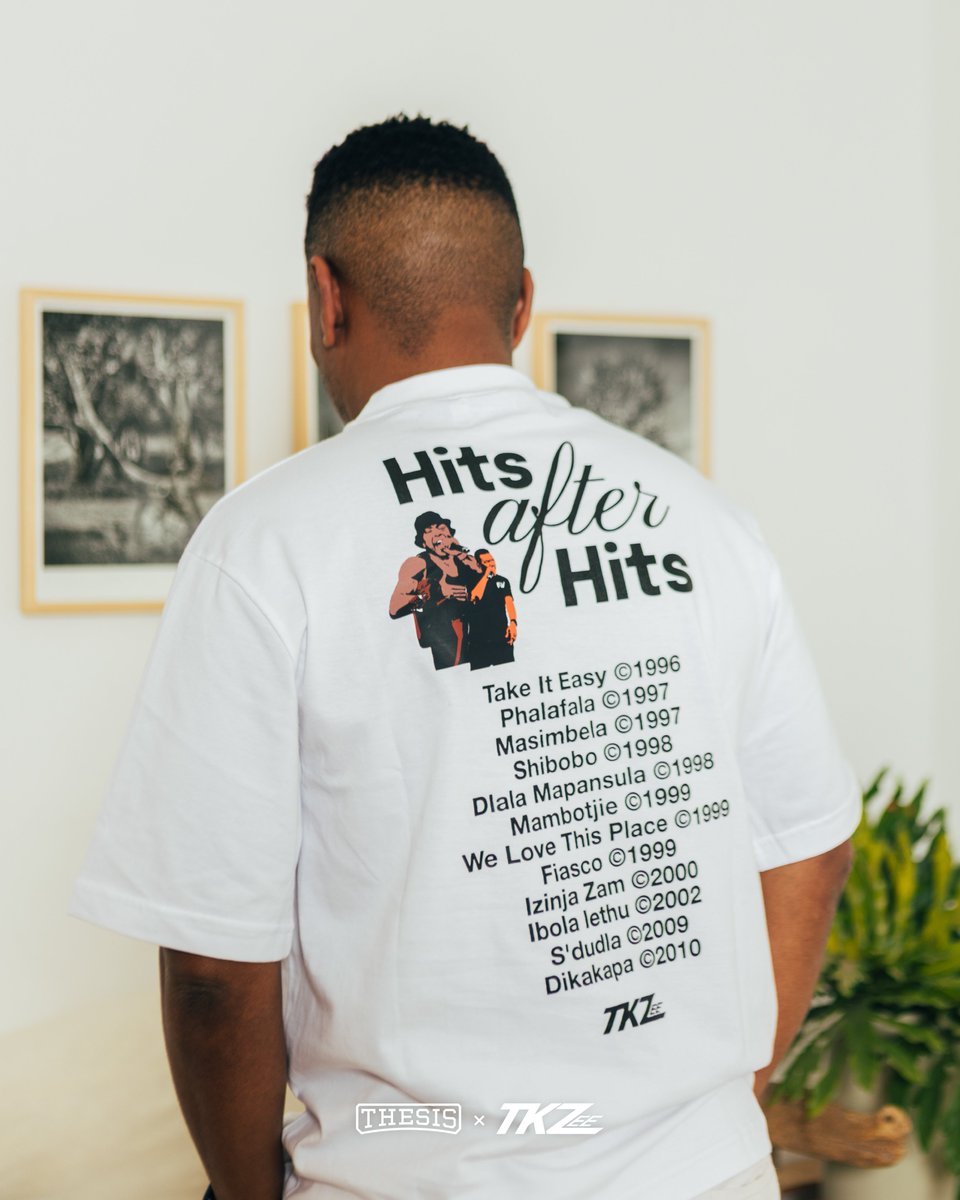 ThesisLifestyle's tweet image. Hit after hit,  the kind that deserves to be on repeat and on a tee! 
Cop the limited edition @tkzeeband   x #Thesis collabo tee for R650.

Available online and in-store.
 thesislifestyle.co.za
173 Machaba Drive. Mofolo Central, Soweto