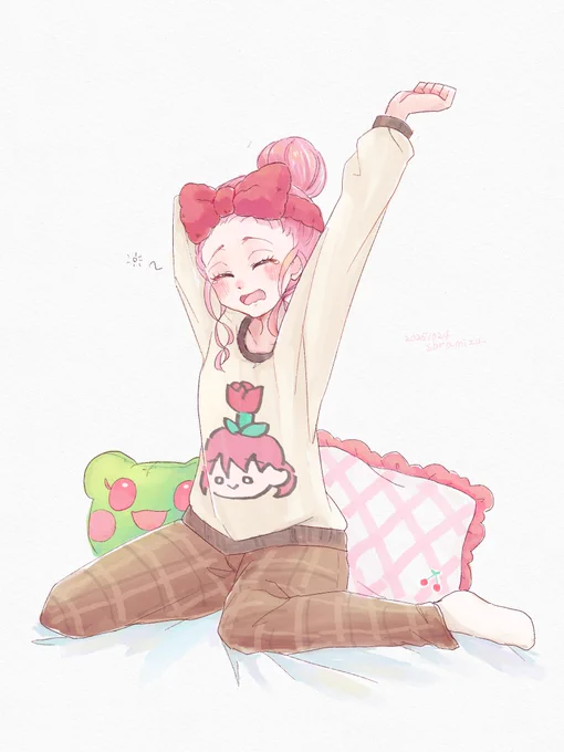 #み絵る #デミカツアート おやすみモード姫乃さん ※服装含め全てが捏造