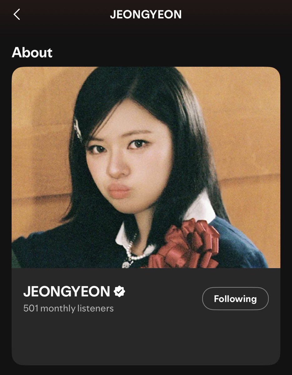 juiceyeon's tweet image. um……. JEONGYEON HAS A NEW ARTIST PROFILE ON SPOTIFY AND IT’S VERIFIED??? this can only mean one thing in twiceland