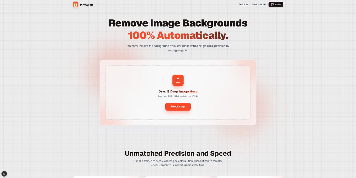 iamvibecoder's tweet image. pixelcrop.online
Built & deployed in 4 hours my first hosted project 🚀
Remove image backgrounds instantly.
Free, fast, and no signups
Built with Perplexity ,Claude, Next.js, React, Tailwind & @imgly background removal.
Hosted on @Hostinger.
Licensed under AGPLv3 ❤️