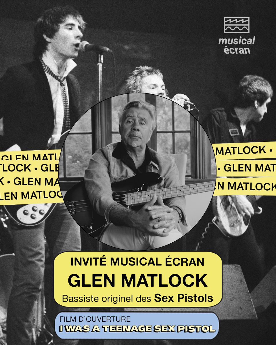 👊 <a href="/GlenMatlock/">Glen Matlock</a> des Sex Pistols - Invité de #MusicalEcran

Le bassiste originel et compositeur des Sex Pistols : Glen Matlock sera présent à la projection du film d'ouverture : I Was a Teenage Sex Pistol, le samedi 8.11 au <a href="/MegaramaBdx/">MEGARAMA BORDEAUX</a>
