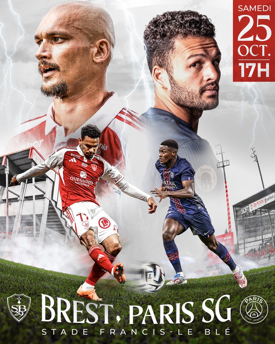 Stade Brestois 29 (@sb29) on Twitter photo ๐๐๐๐ ๐๐ ๐๐๐๐๐ !!! ๐ดโช 
9รจme journรฉe de <a href="/Ligue1/">Ligue 1 McDonald's</a> โ 
๐ Paris Saint-Germain
โ 17h 
๐๏ธ Stade Francis-Le Blรฉ
๐ฑ#SB29PSG 
๐บ beIN Sports ๐๐๐๐ ๐๐ ๐๐๐๐๐ !!! ๐ดโช 
9รจme journรฉe de <a href="/Ligue1/">Ligue 1 McDonald's</a> โ 
๐ Paris Saint-Germain
โ 17h 
๐๏ธ Stade Francis-Le Blรฉ
๐ฑ#SB29PSG 
๐บ beIN Sports