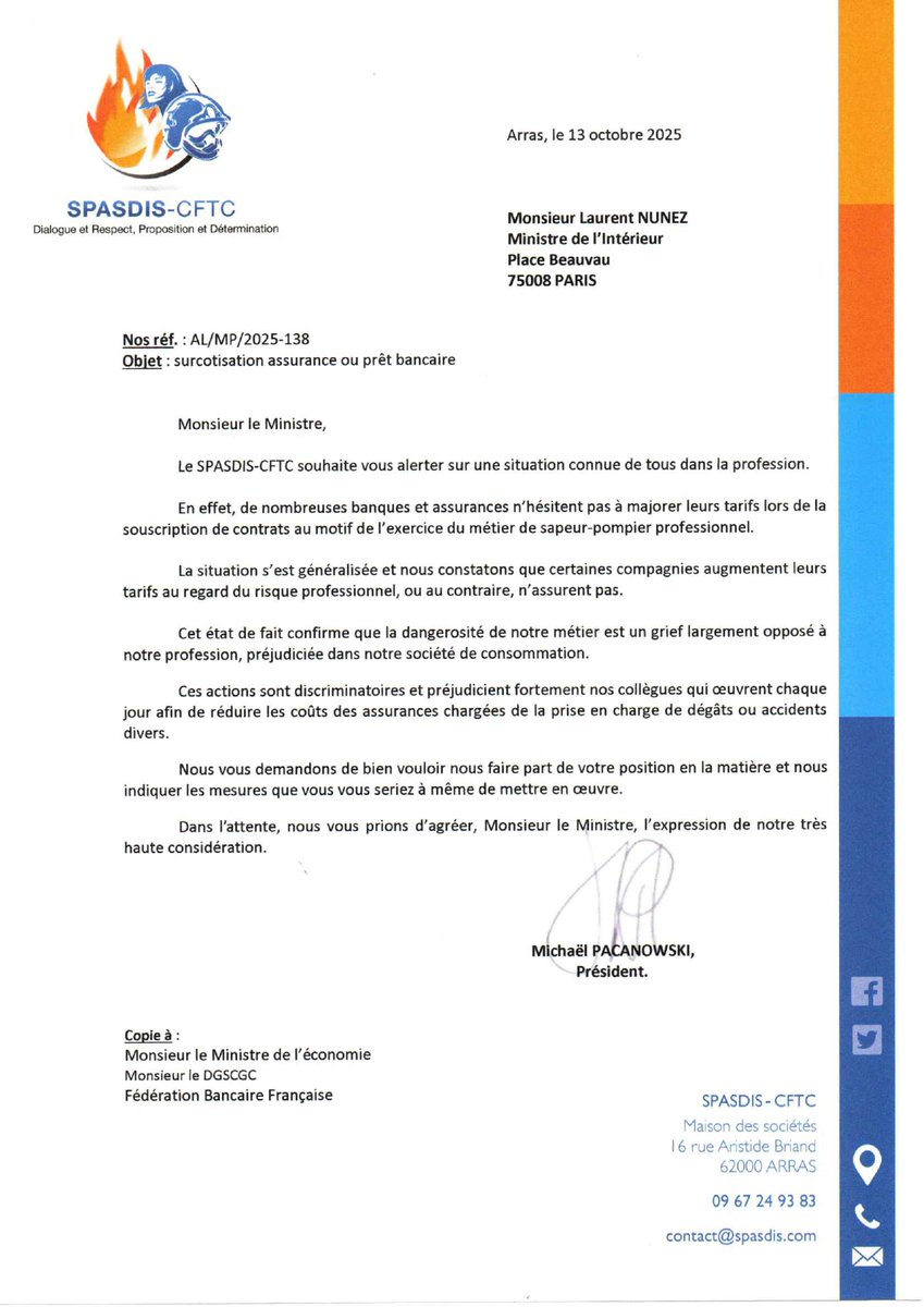 pompiers_cftc's tweet image. 🛑@pompiers_cftc dénonce une discrimination inacceptable !🛑
Certaines banques et assurances majorent leurs tarifs à cause de notre métier.
Nos pompiers protègent tous les jours, ils ne doivent plus être pénalisés pour cela 👇👇👇
#SDIS #pompiers #DGSCGC #securitecivile #CFTC