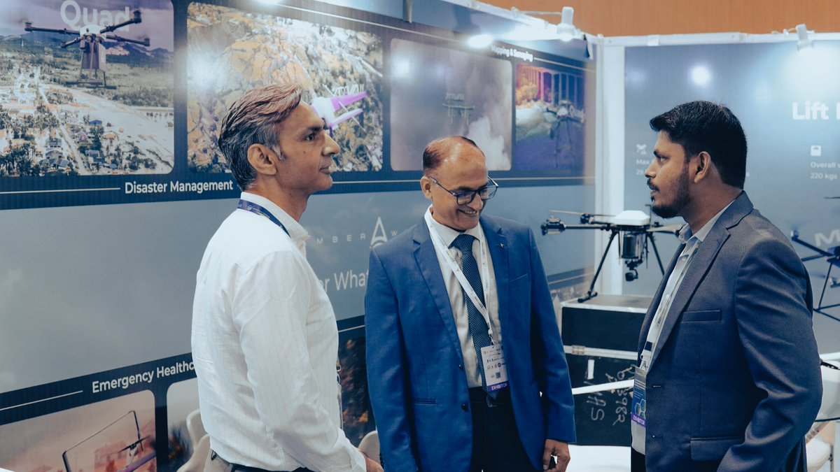 amberwingsUAV's tweet photo. AeroDef’25 gave us the chance to share our innovations with people who turn ideas into impact. From students and researchers to government representatives and industry experts every conversation offered something new to learn.

#AeroDef25 #Innovation #Aerospace https://t.co/pgWQxBPRHf