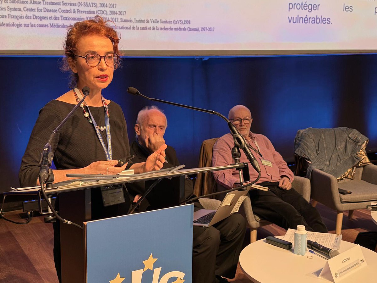 ATHSBiarritz's tweet image. 🎙️ @MarieRoustide présente l’enquête Coquelicot au #ATHS : avancées notables dans la réduction des risques, mais des inégalités persistent dans l’accès aux soins.