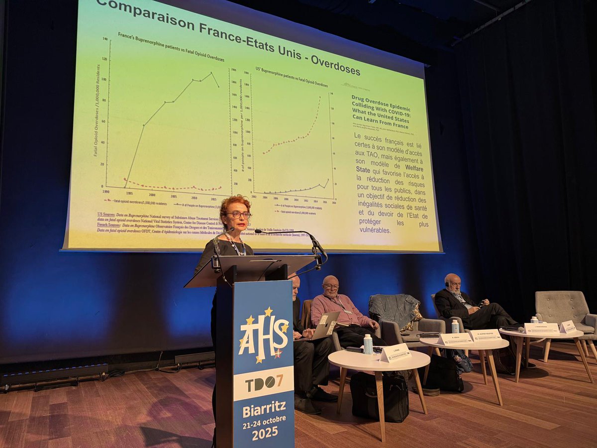 ATHSBiarritz's tweet image. 🎙️ @MarieRoustide présente l’enquête Coquelicot au #ATHS : avancées notables dans la réduction des risques, mais des inégalités persistent dans l’accès aux soins.