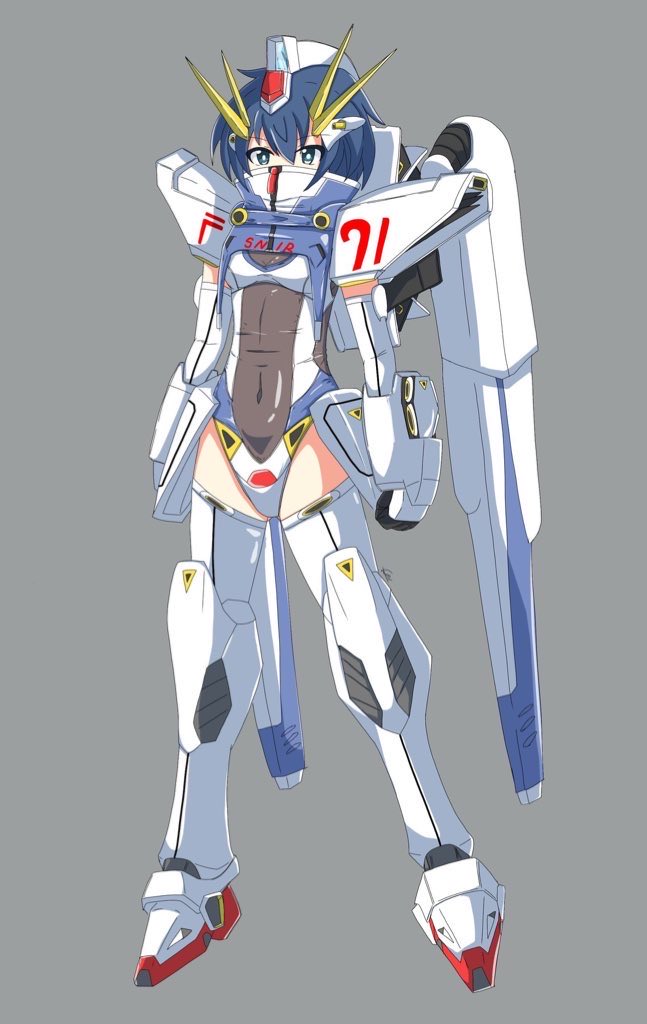 AZUNAorEzF's tweet image. みんなもMS少女描いて作って楽しもうぜ✨
#MS少女 #ガンダム