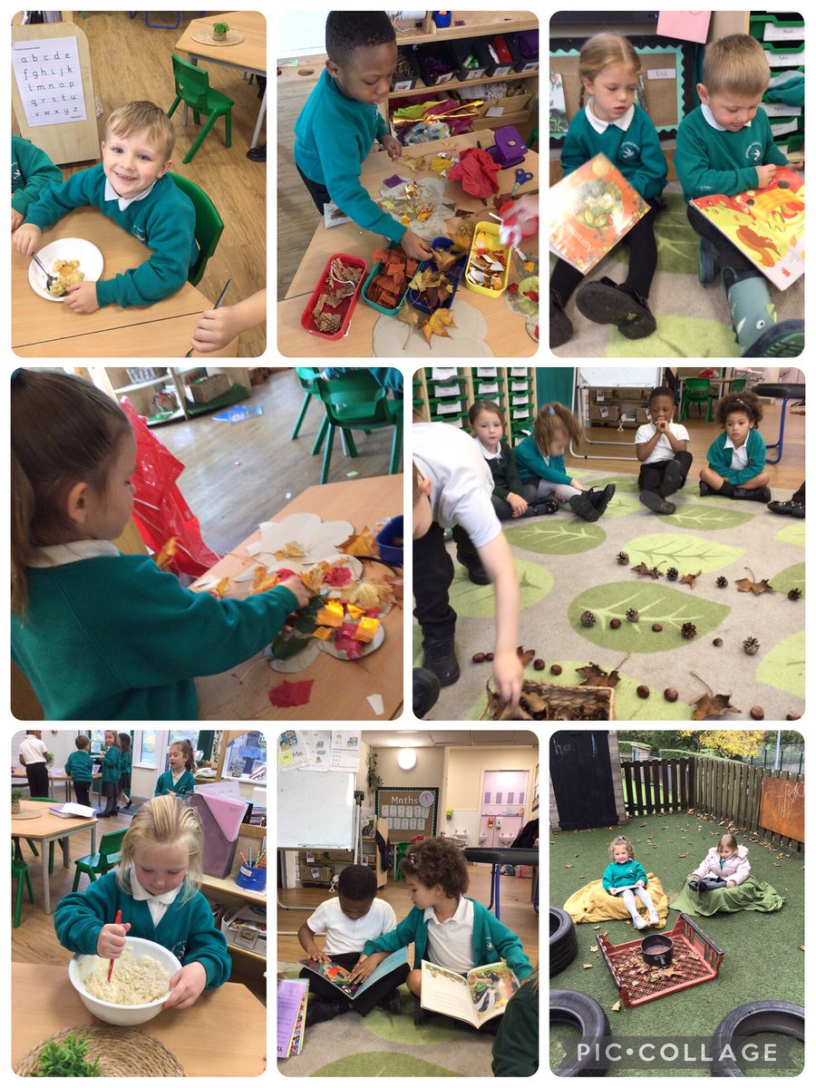 Reception have been busy learning all about autumn. They have created autumn collages, read stories and made apple crumble 🕊
