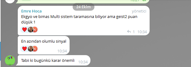 Geistalgoritma's tweet image. Algoritmayı bundan seviyorum bir şekilde sana yön gösteriyor.
Sabah #bimas ve #ekgyo taramaya gelince alabileceğin en azından bir risk oluyor.