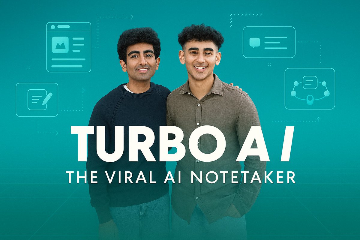 aicontentminds's tweet image. Two 20-year-olds built Turbo AI, the viral AI notetaker now used by 5M+ people — from students to Goldman Sachs analysts. Profitable. Explosive. 🔥

Read more: aicontentminds.com/news/turbo-ai-…

#TurboAI #AItools #Startups #EdTech
