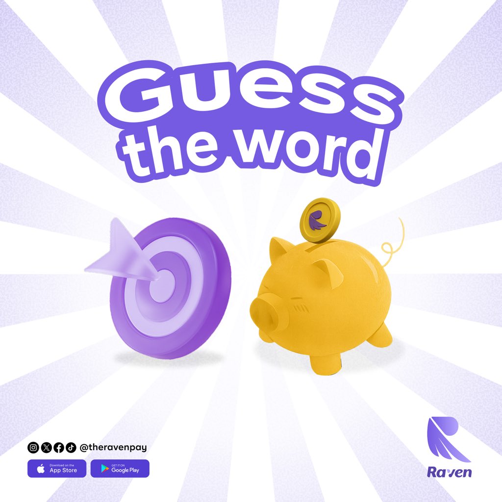 theravenpay's tweet image. Let’s play a little game today 😃

Think smart money 💰, think goals.

What’s the word? Let’s see who gets it first! ⬇️

#OwnOctober #RavenPay #EverydayBanking