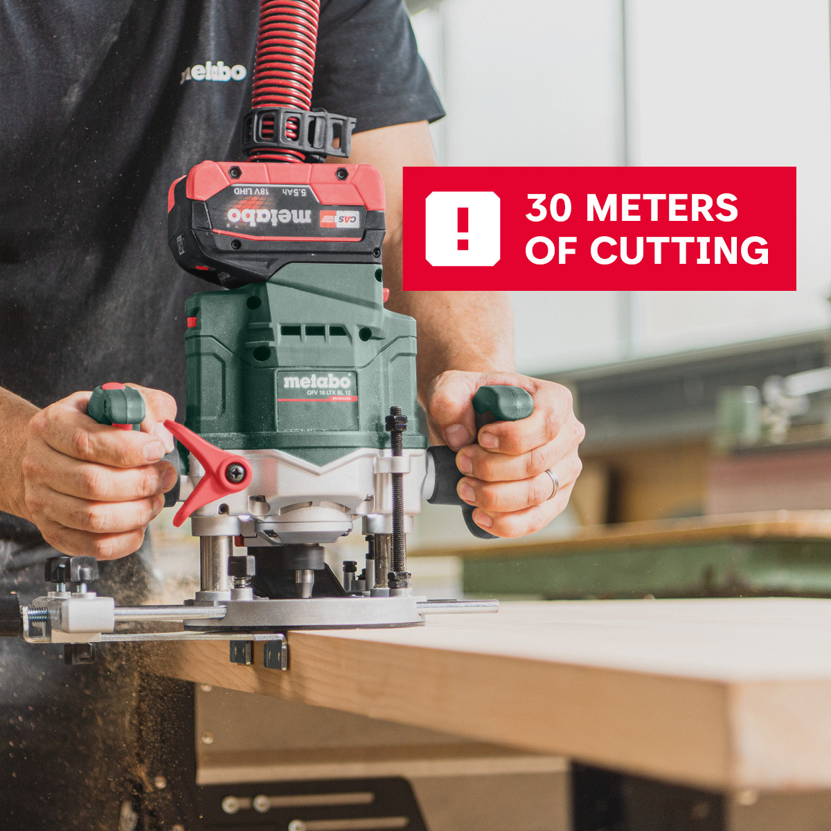 MetaboNL's tweet image. Ga de diepte in! 😉
En wel 50 mm, om precies te zijn. Daarmee ben je optimaal uitgerust voor een breed scala aan freeswerkzaamheden – ook dankzij de millimeternauwkeurige instelling van de freesdiepte. 📏
brnw.ch/21wWTAJ
#Metabo #accubovenfrees #accu #18volt #CAS