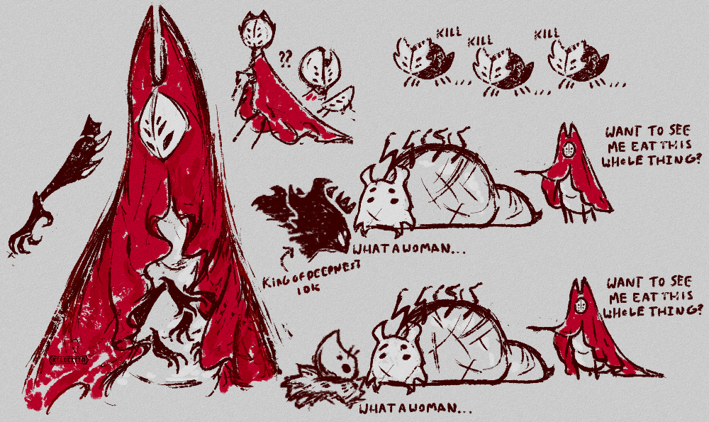 [ #Silksong ]

I can't sleep, so spiders have been drawn