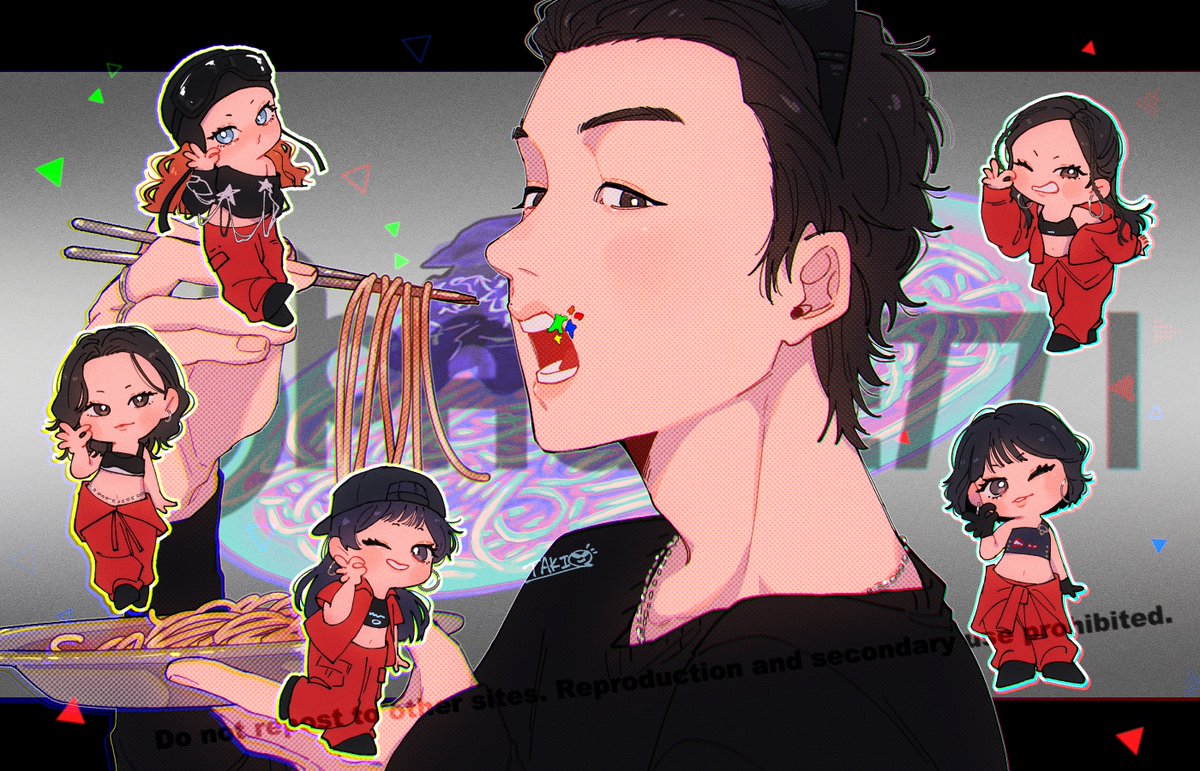 tAkichAn_77's tweet photo. 🕶🍝✨
#LESSERAFIMfanart 
#btsfanart https://t.co/uR3TZmUJrN