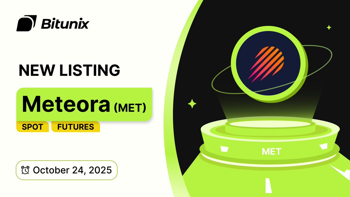BitunixOfficial's tweet image. 📣 $MET @MeteoraAG Trading is now available on Bitunix!
🚀 Spot Trading bitunix.com/spot-trade/MET…
🔥 Futures Trading bitunix.com/contract-trade…
ℹ️ More Details bitunix.com/coin-introduce…