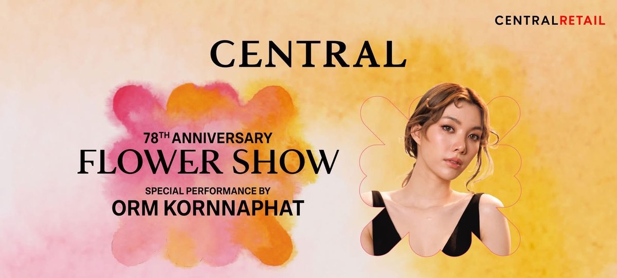 Sự kiện Central 78th Anniversary: Flower Show hôm nay sẽ có buổi livestream trên Facebook và YouTube: Central Department Store đó nhé cả nhà ơi 🌷💖

facebook: facebook.com/share/v/17Vy31…

ytb: youtube.com/live/almB-XZeY…

#CentralAnniversary2025
#Ormkornnaphat #ออมกรณ์นภัส
