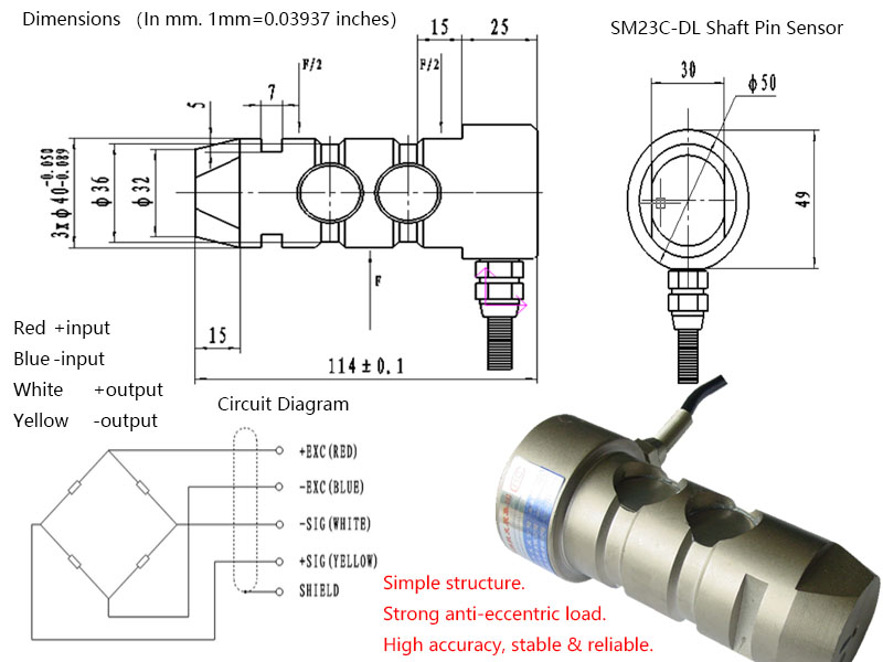 xiodng250196's tweet image. SM23C Pin Load Cell: Compact design with excellent torsion &amp;amp; bending resistance. High precision, reliable performance, and easy installation. Ideal for force measurement systems. #LoadCell #ForceMeasurement #IndustrialSensors