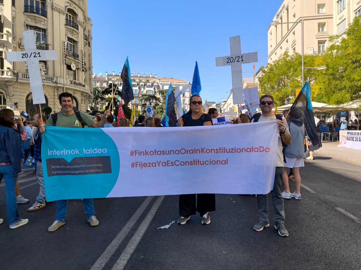 Ya está bien de no cumplir con Europa 
#FinkotasunaOrain #FijezaYa  única solución a coste cero #NoSomosPlazasSomosPersonas <a href="/eajpnv_Madrid/">EAJ-PNV Congreso y Senado</a> <a href="/ceppt2021/">Coordinadora Estatal de Personal Público Temporal</a> <a href="/EHBilduCongreso/">EH Bildu Congreso - Senado</a> #LosQueEstamosNosQuedamos