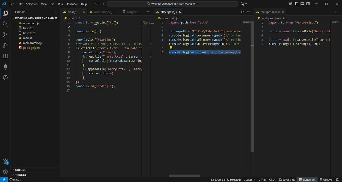 SaurabhSin8534's tweet image. 🎯 DAY 67 of #100DaysOfCode
>In DSA , Solved 2 leetcode Questions (1.subset 2.duplicate subset)
>Completed recursion till subset @kunalstwt
>Revised the concept of node js (working with file like append ,createfilesync , readfile ,about fs etc)
💻 Todo today.
#CodingLife