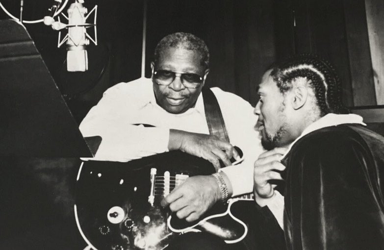 _DJShort's tweet image. B.B. King &amp;amp; D'Angelo, 1997