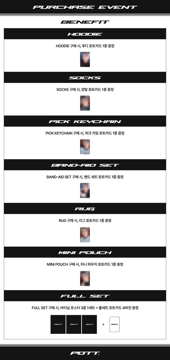 fromm_store's tweet image. #Pott X #KIMJAEJOONG SALES NOTICE

🖤구매 시, 품목 특전 포토카드 1종 증정 (품목별 특전 이미지 상이)
🖤풀 세트 구매 시, 바이닐 포스터 3종 1세트 + 풀 세트 포토카드 A버전 증정

📆 10.29 15:00 ~ 11.2 23:59 (KST)