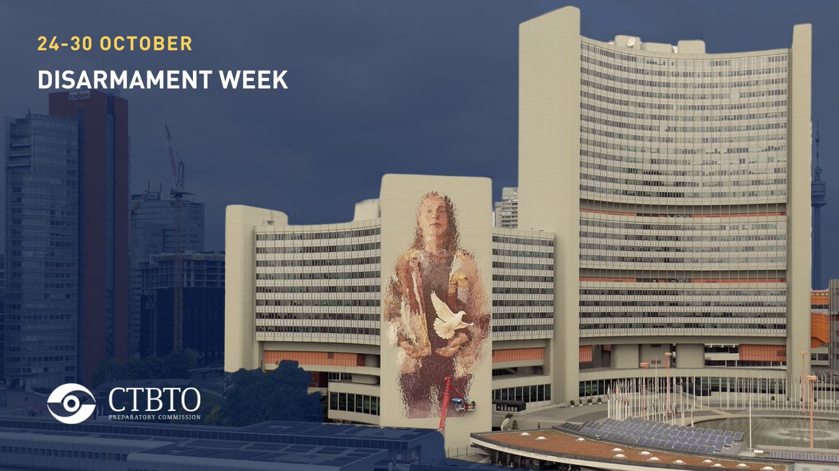 As Disarmament Week begins today, learn about how the #CTBT, through a unique global verification system, ensures no nuclear test goes undetected. This intl. cooperation builds trust, advances nuclear non-proliferation &amp; disarmament, &amp; contributes to advancing 🌎peace &amp; security.