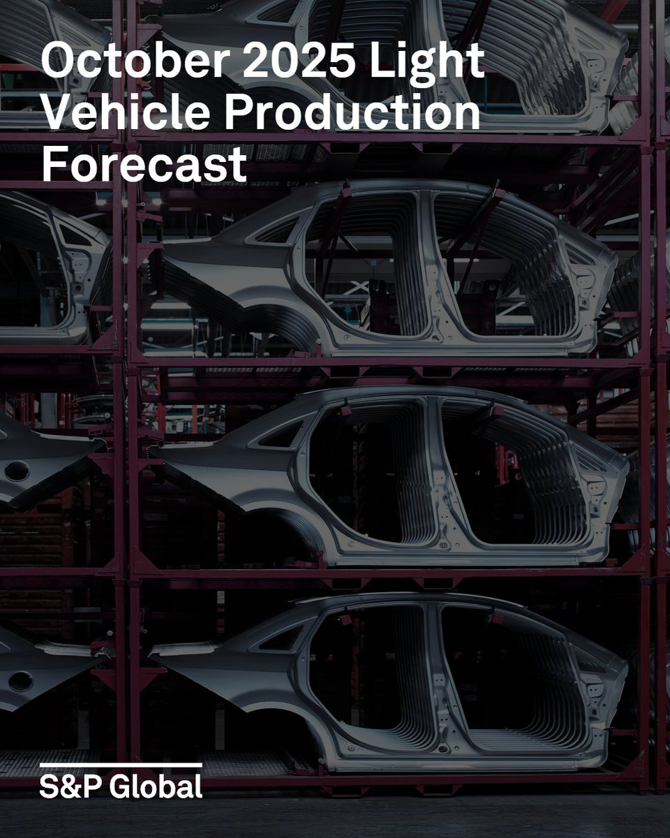 SPGlobal's tweet image. The global auto #industry is adapting to a shifting US trade environment and regional dynamics, with #automakers strategically managing #tariff impacts to minimize consumer price increases. The October forecast update indicates modest production revisions, reflecting ongoing