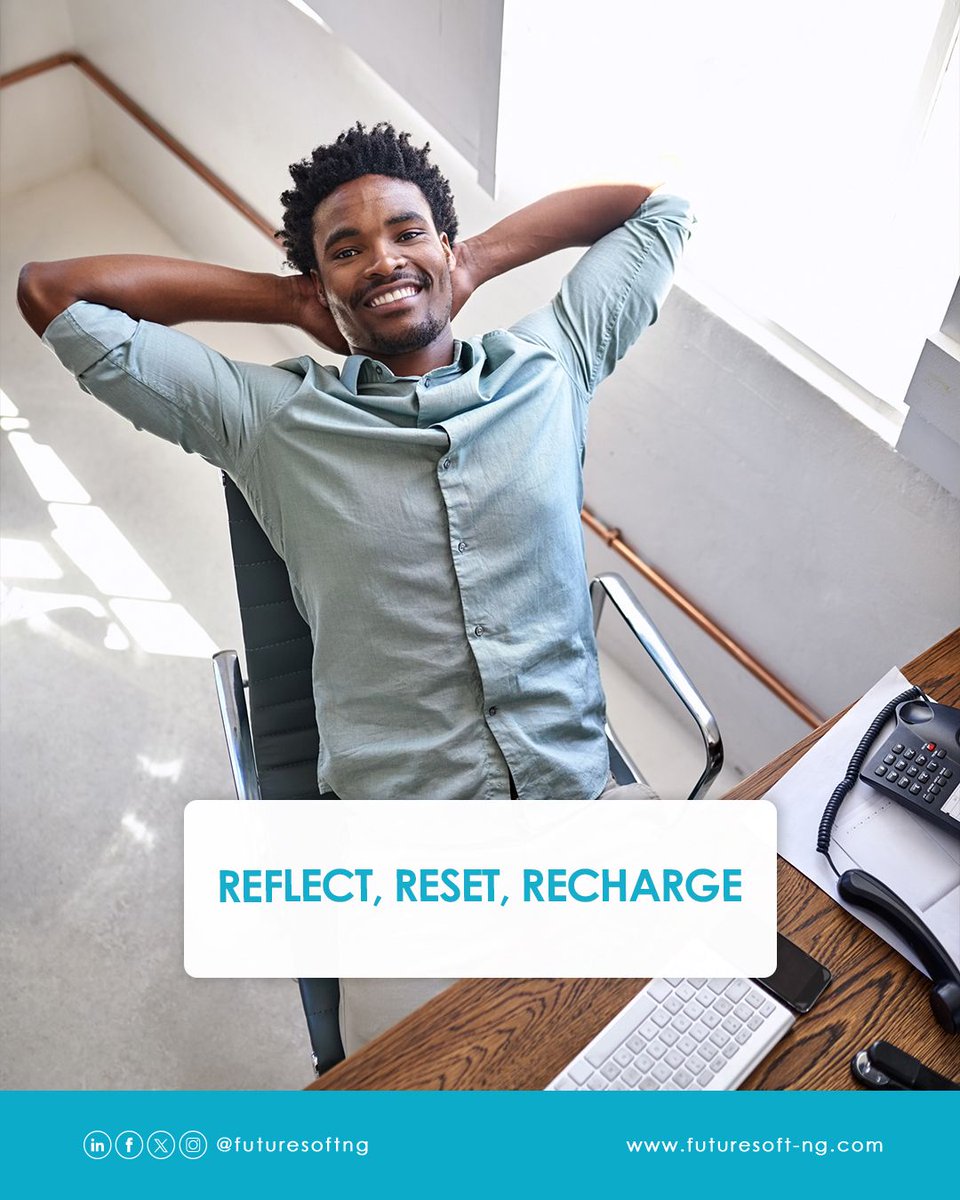 futuresoftng's tweet image. Before you decide to take work home for the weekend, take a moment to pause. Reflect on your wins, reset your intentions, and recharge your creativity.

We believe that balance fuels brilliance and rest is a part of the work.
Cheers to a restful weekend.

#FutureSoft  #TGIF