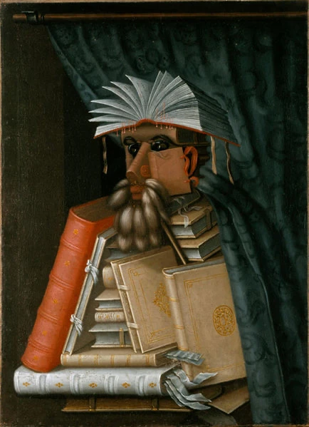 Cette #illustration de Giuseppe Arcimboldo [ Il #Bibliotecario ], peinture de 1570 en ce jour de #VendrediLecture. Quel #livre lisez-vous en ce moment ? Le recommandez-vous ?