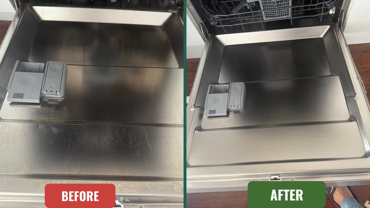 eco_brisbane's tweet photo. 🧼 Before &amp; After Bond Clean – Brisbane’s #1 Choice!
ECO Cleaning Brisbane – Where Clean Meets Green!  🧽💪
Just look at this stunning dishwasher transformation! 💧
☎️07 3142 4050
🌐https://t.co/sdGAZGkgKw

#BondCleaningBrisbane #EndOfLeaseCleaning #BeforeAndAfter #MoveOutClean https://t.co/SfmSLFx7or