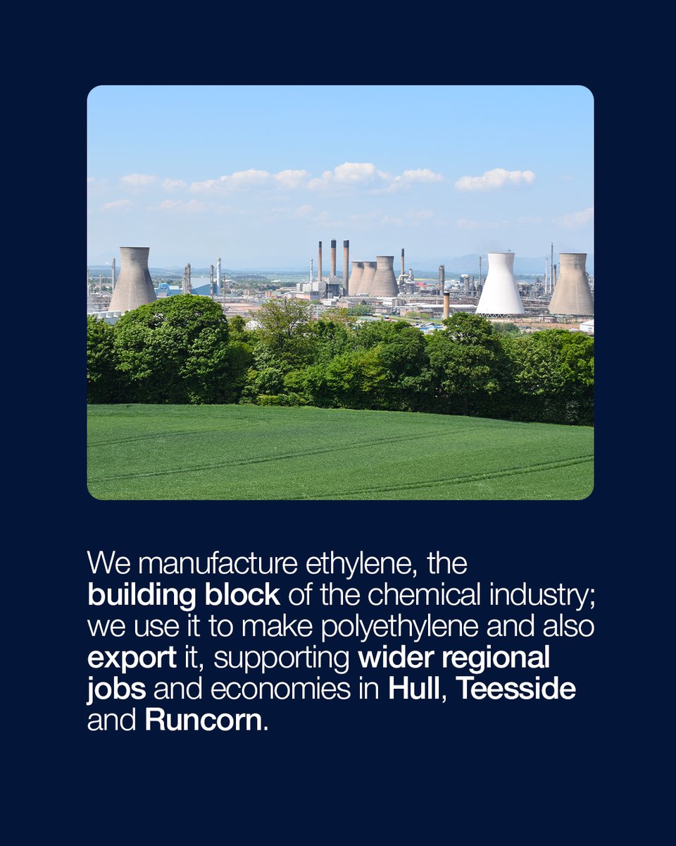 INEOS's tweet image. From hygiene to insulation, packaging to playtime, it’s part of what keeps our homes, hospitals and industries running smoothly.

At our Grangemouth site @INEOS_GM, we make ethylene - the key building block of the chemical industry. It’s not just a product; it’s a vital link in a…