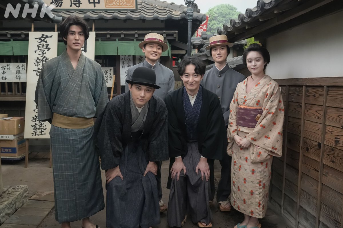 📷#ばけばけオフショット

トキが東京でお世話になった皆さん！
揺れるトキの心に、寄り添ってくれました。

何かを成そうと、夢を持って生きる若者たちがどんな道を歩むのか…
これからの物語にもぜひご注目ください。

#髙石あかり #吉沢亮 #寛一郎 #濱正悟 #北野秀気 #田中亨
#ばけばけ