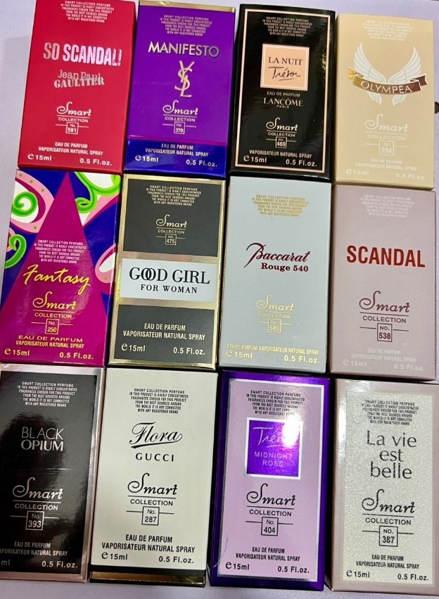 15ml smart collection perfumes🤭

Choose any 4 and pay 30k (The offer is still on for as long as stock lasts)

☎️0782501024