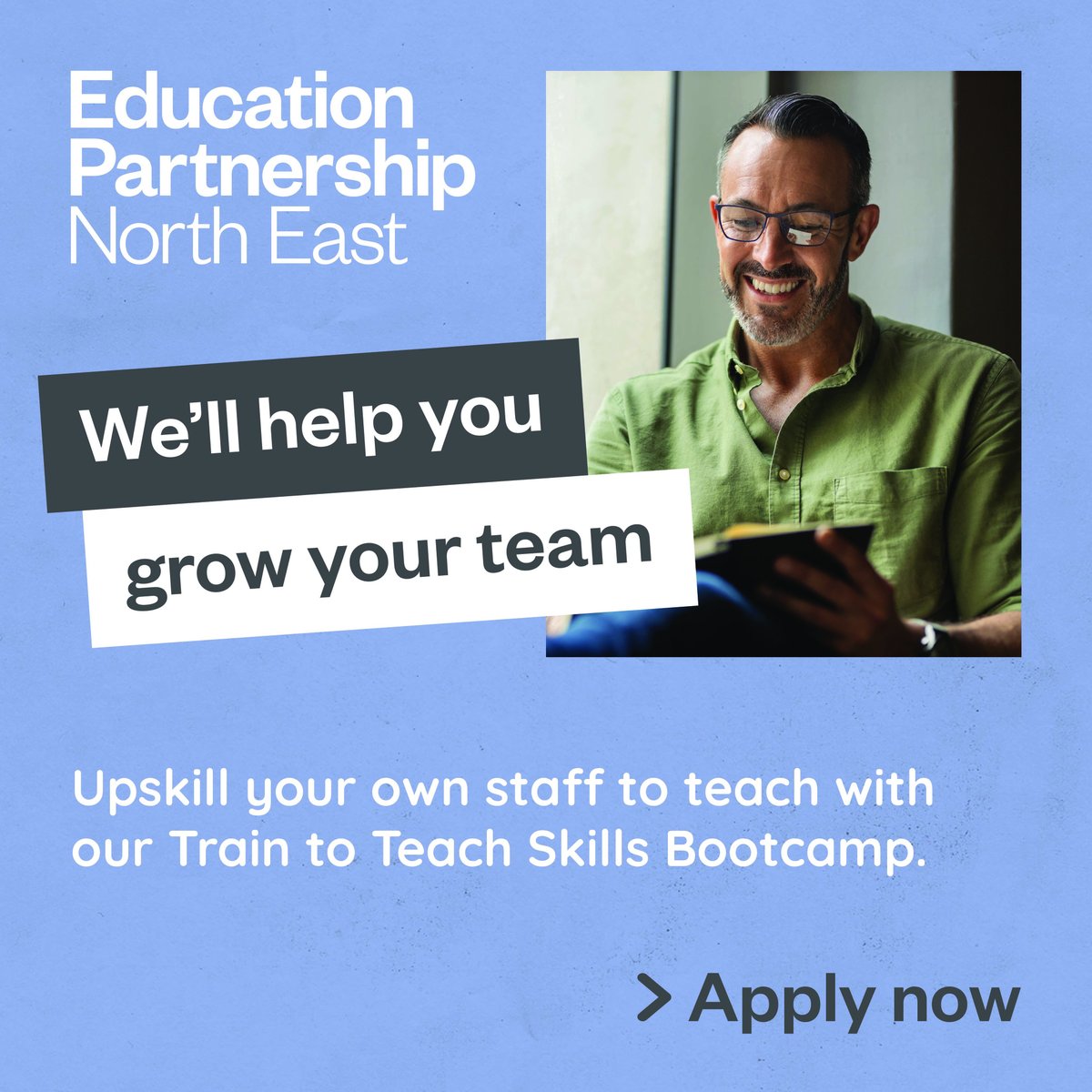 EPNorthEast's tweet image. We are one of the largest providers of Skills Bootcamps in the North East &amp;amp; the Train to Teach #SkillsBootcamp will start in November at @sunderlandcol&apos;s City Campus.

If you are looking to recruit new staff or train existing staff please get in touch. ➡️ orlo.uk/b4jKE
